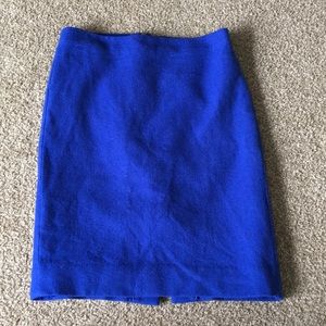 J Crew No. 2 royal blue pencil skirt size 4